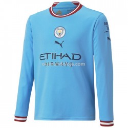 Camisola Manchester City Equipamento Primeiro 2022-2023 Manga Larga